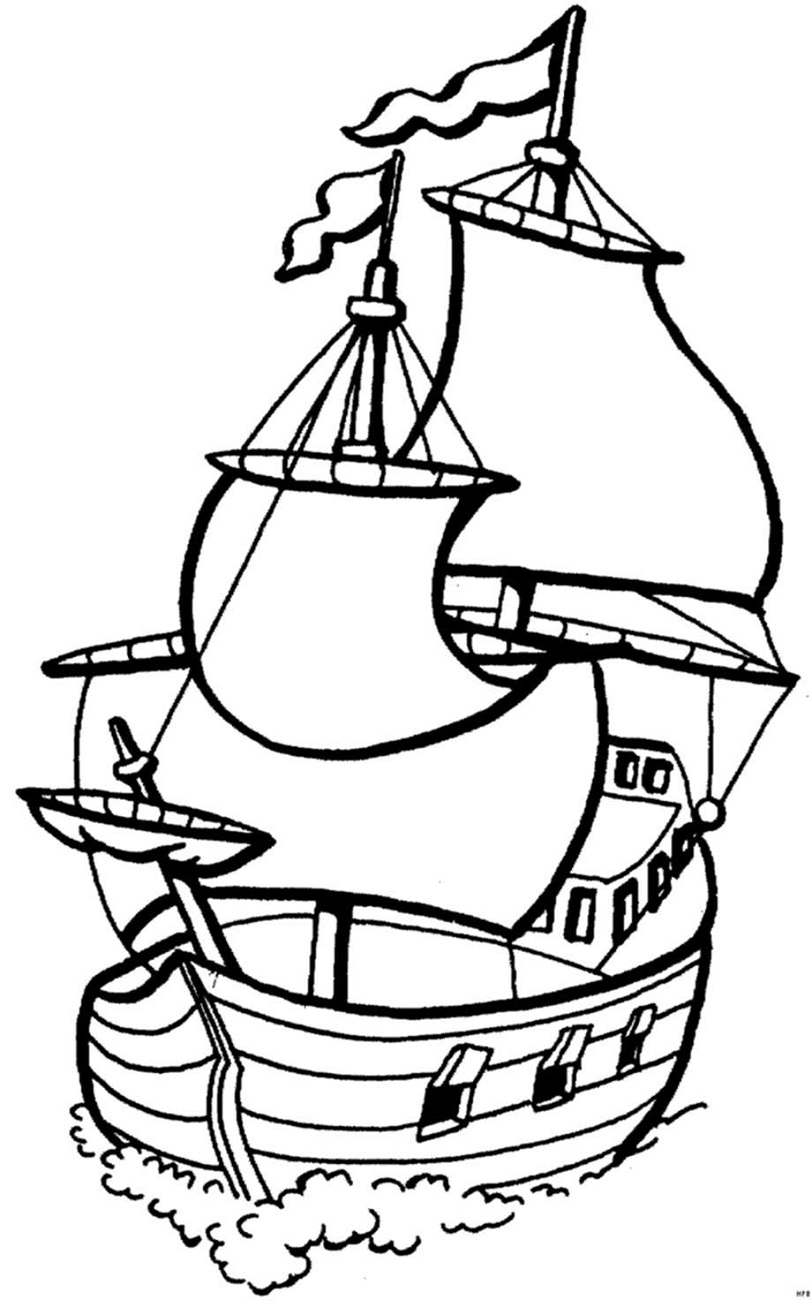 Malvorlage Segelschiff
