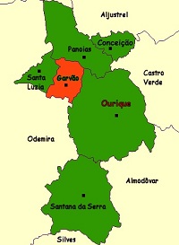 Garvão Mapa